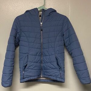 DSG Kids Blue Quilted Puffer Coat